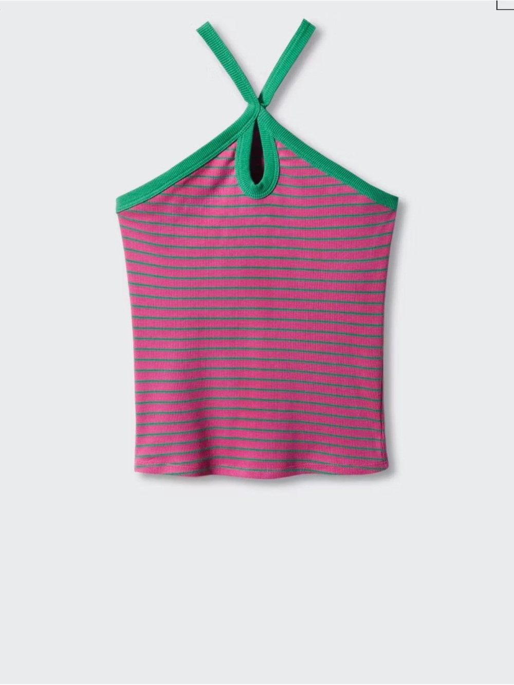 Mango Halter-Neck knitted top